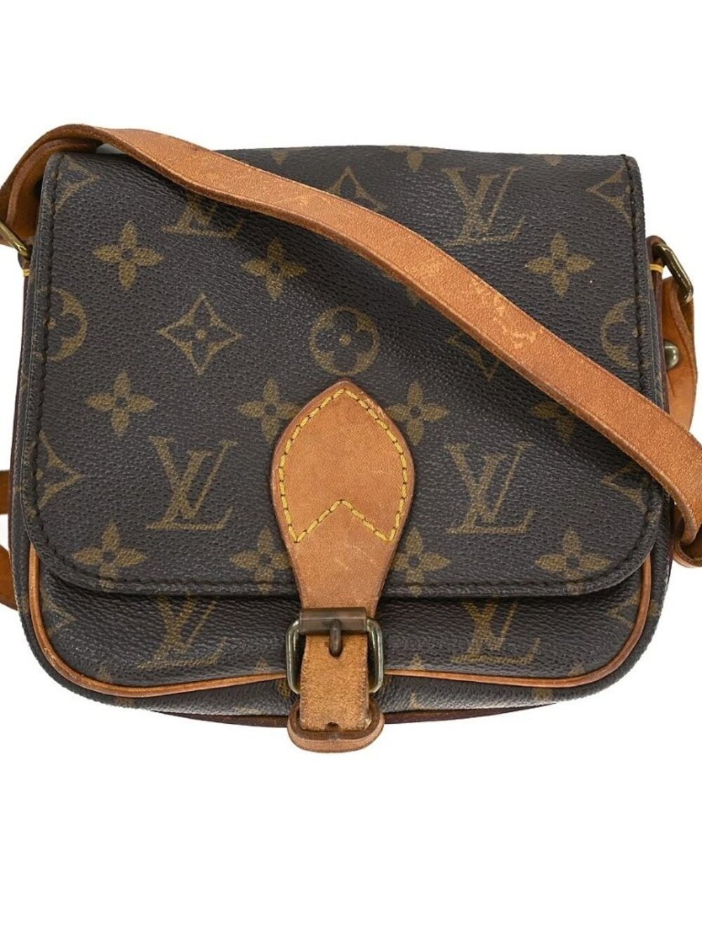 Best02 LOUIS VUITTON CARTOUCHIERE PM SHOULDER BAG MONOGRAM M51254 884SL NQ05872